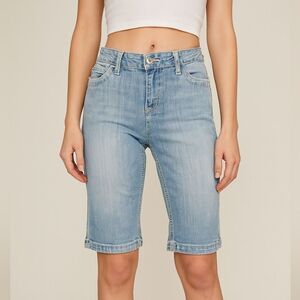 YMI Denim Jean Bermuda Style Shorts Size 7